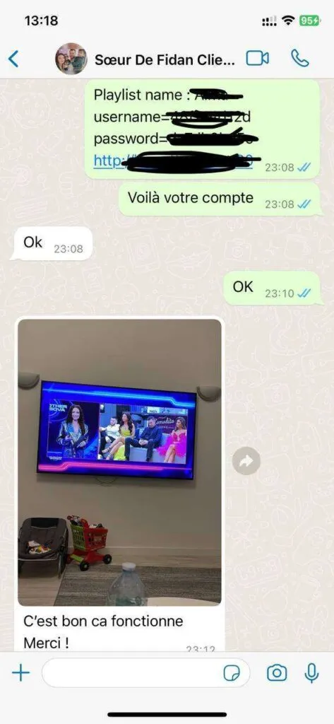 WhatsApp IPTV support conversation example 6